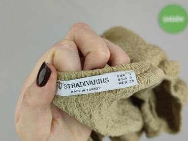 bluzki złotą nitką: Stradivarius, Top damski, rozmiar S — 4