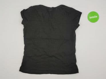 czarne t shirty w serek damskie: Beloved, T-shirt damski, rozmiar XL — 4