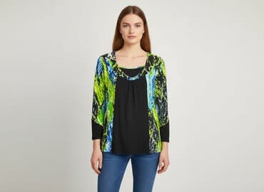 sukienka w wężowy wzór: Bluzka damska, S — 6