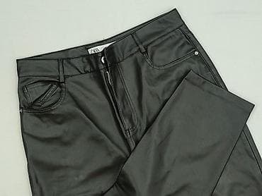 leopard: Zara, Spodnie materiałowe damskie, rozmiar L — 1