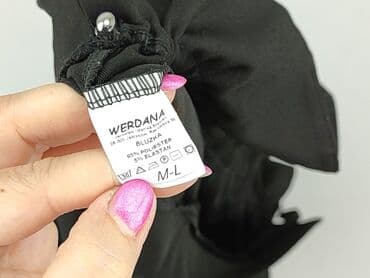 czarne obcisła bluzki z długim rękawem: Women's blouse, size L (EU 40) — 4