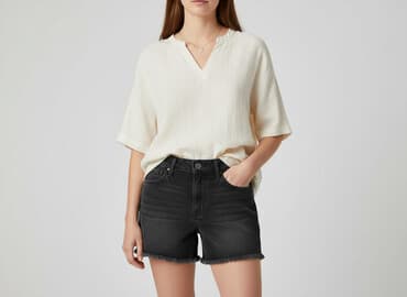 sandalki czarne ccc: ONLY, Szorty damskie, rozmiar S — 7