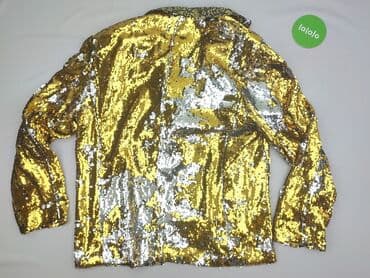 kurtki zimowe w sinsay: Złota marynarka męska z cekinami - Krój: jednorzędowa, bez zapięcia — 3