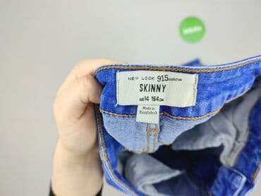 jeansy calvin klein: Spodnie jeansowe, New Look, 14 lat, 164, stan - Idealny — 4