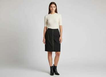 czarne spódniczka sinsay: Spódnica damska, rozmiar XS — 7