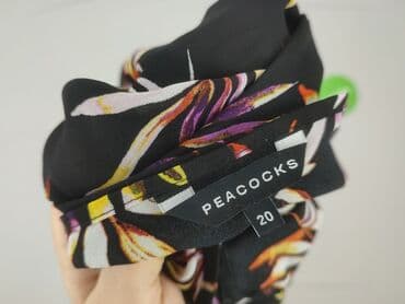 bluzki nietoperz plus size: Peacocks, Top damski, rozmiar 4XL — 4