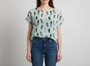 bluzka z piórami zalando: Bluzka damska, rozmiar S — 1