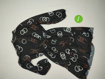 czarna sukienka z rozszerzanymi rękawami: Women`s dress, size S — 4