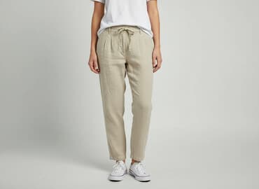 Material trousers for women, size S