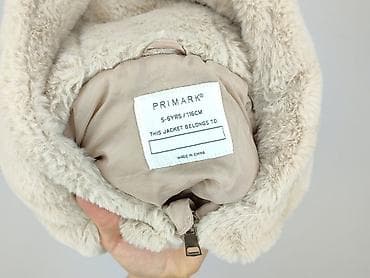 straight: Dziewczęca kurtka z miękkiego, pluszowego „misia” Primark - Rozmiar — 4
