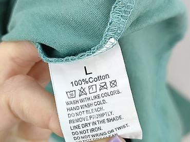 linen trousers pull and bear: Bluzka damska, rozmiar L — 5