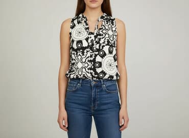 bluzka z marszczeniem na brzuchu: Bluzka damska, rozmiar S — 1