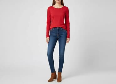 reserved czerwona bluzki: Janina, T-shirt damski, rozmiar S — 7