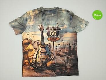 sweter givenchy: ROUTE 66, Koszulka dla mężczyzn, rozmiar M — 3
