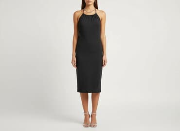 sukienka dekolt halter: Sukienka damska, rozmiar S — 1