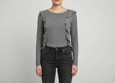 marynarka i koszulka: T-shirt damski, rozmiar XS — 6