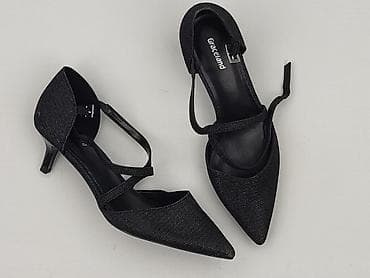 buty uncome: Czarne czółenka damskie Graceland - Rozmiar: 37 - Obcas: niski — 1