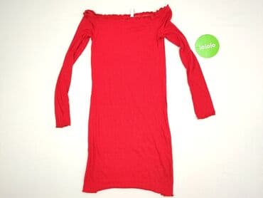czerwona obcisła sukienka h: H&M, Women`s dress, size S (EU 36) — 2