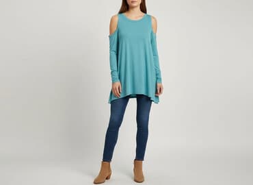 bluzki nietoperz plus size: Aerie, Tunika damska, rozmiar M — 6