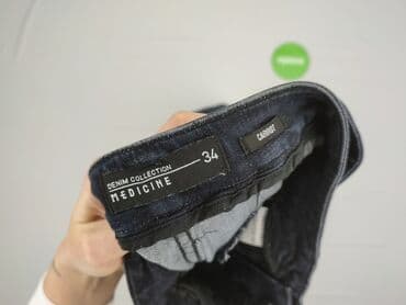 srebrne buty deichmann: Denim Collection, Jeansy damskie, XS — 4