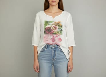 koszule damskie na wiosne: Bluzka damska, rozmiar M — 7