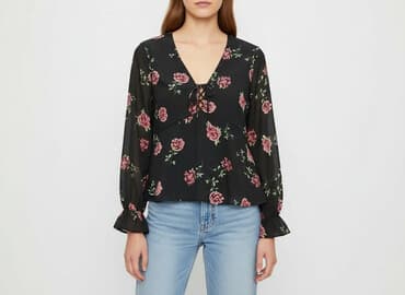 koszulka z numerem h m: H&M, Bluzka damska, rozmiar L — 6