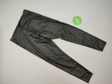 legginsy jeździeckie ocieplane: Legginsy Ze skóry ekologicznej damskie, rozmiar XL — 3