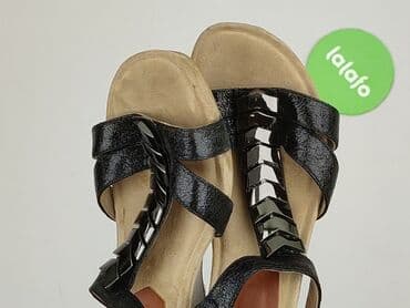 sandały koturna ccc: Key, Sandały damskie, rozmiar 40 — 6