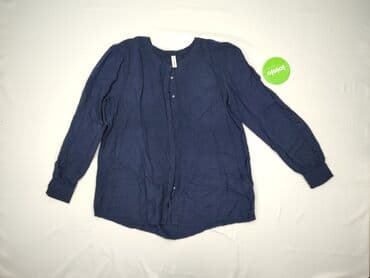 niebieskie sukienki plus size: Bluzka damska, rozmiar L — 2
