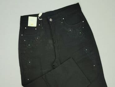 deezee sandaly czarne: Spodnie materiałowe damskie, rozmiar S — 1