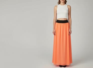 satynowe długie spódnice: Spódnica damska, rozmiar S — 5