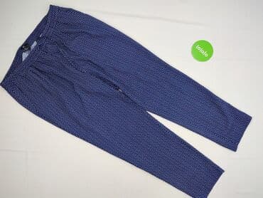 srebrny top h m: H&M, Spodnie materiałowe damskie, L — 2