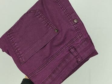fioletowe jeansy damskie: Spodnie materiałowe damskie, rozmiar M — 6