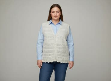 kamizelka pod marynarkę: Women`s knitwear, size 2XL — 5