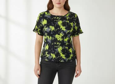 bluzka żółta w czarne paski: Atmosphere, Bluzka damska, rozmiar XL — 6