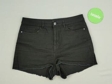 krótkie czarne spodenki z wysokim stanem: Beloved, Szorty damskie, rozmiar L — 2