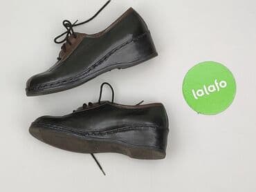 czarne sandały na obcasie allegro: Półbuty damskie, 39 — 3