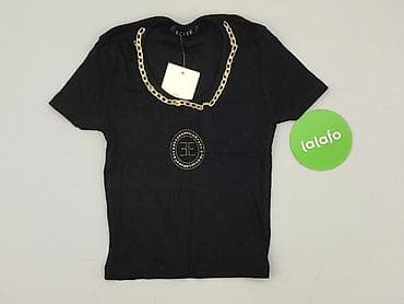 bluzki czarne plus size: T-shirt damski, rozmiar S — 2