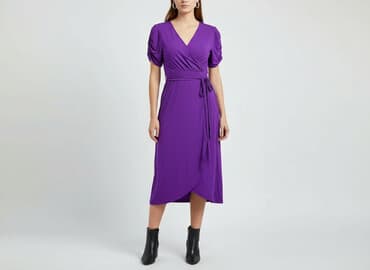 mango sukienka fioletowa: Sukienka damska, rozmiar M — 6