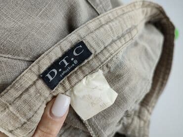 spódnico spodnie lniane: Spodnie materiałowe damskie, rozmiar L — 6