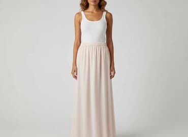 różowa spódnice maxi: Spódnica damska, rozmiar S — 1