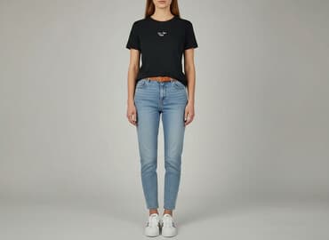 t shirty czarne damskie: Reserved, T-shirt damski, rozmiar S — 7