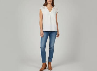 białe bluzki na lato: Orsay, Bluzka damska, rozmiar S — 6