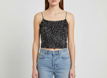 bluzki na grubych ramiączkach: Top damski, rozmiar S — 1