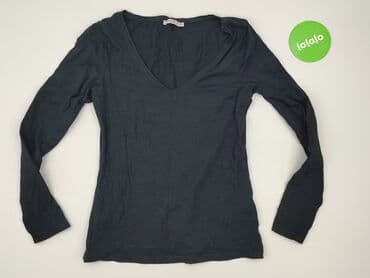 czarne bluzki dekolt v: Anna Field, T-shirt damski, rozmiar S — 2