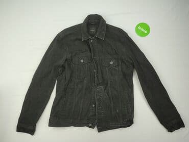 koszulka z a: Kurtka jeansowa dla mężczyzn, L — 2