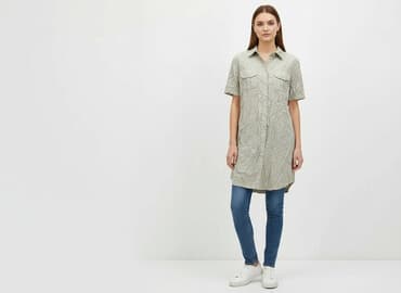 szmizjerka sukienki koszulowa: Sukienka damska, rozmiar M — 1