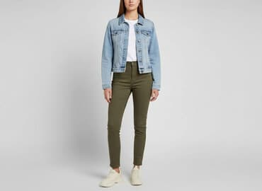 kurtka jeansowa z futerkiem bershka: F&F, Kurtka jeansowa damska, rozmiar L — 1