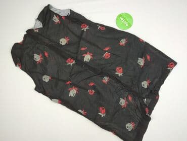 czarna sukienka z przezroczystymi rękawami: Women`s dress, size L — 3