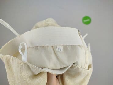 lniana spódnice z guzikami: Spódnica damska, rozmiar 4XL — 4